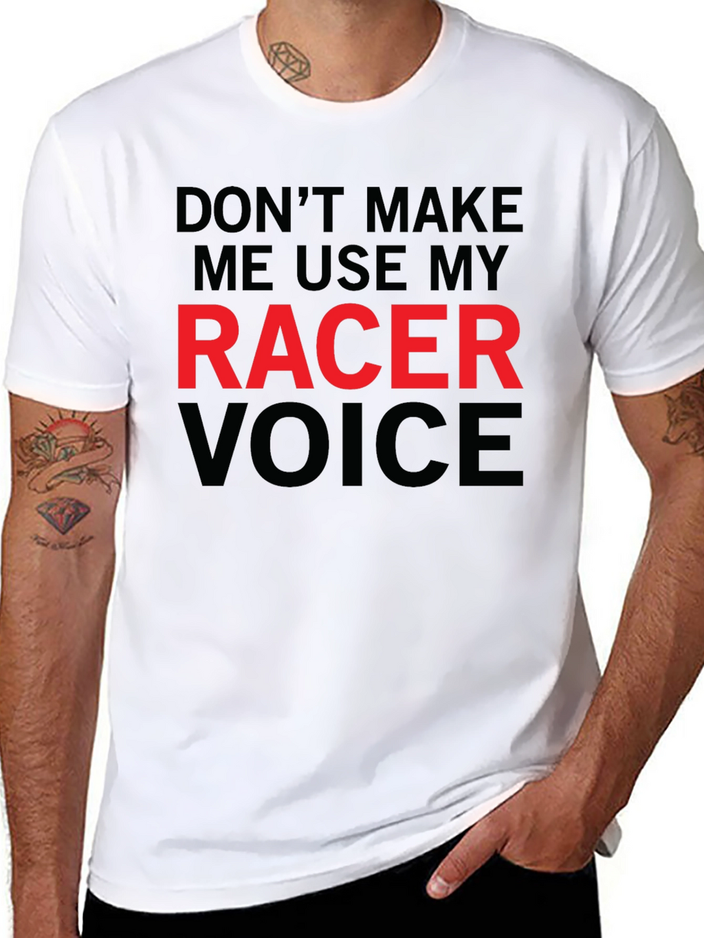 Racer Voice Graphic Tee - Funny Driver Shirt