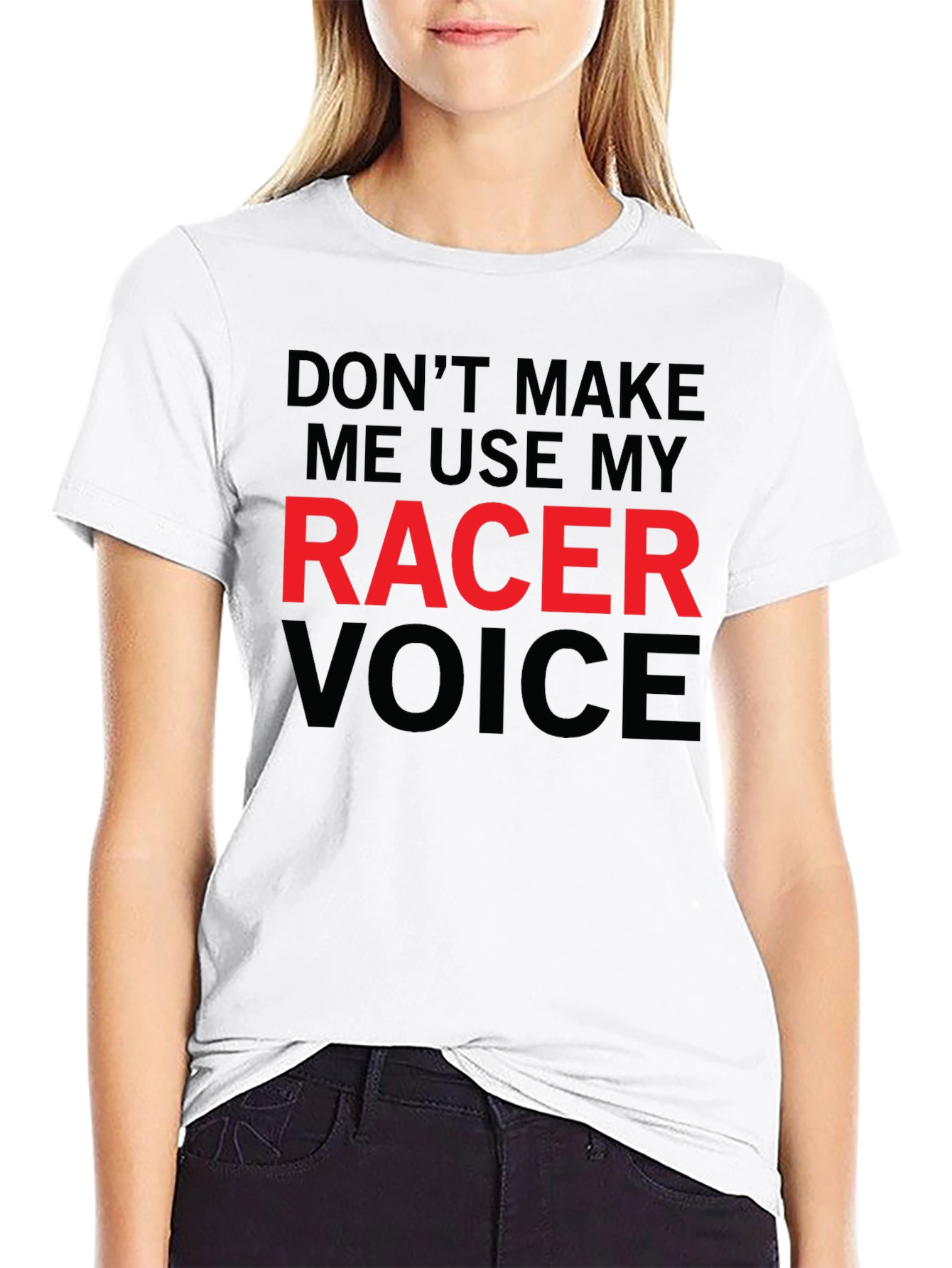 Racer Voice Graphic Tee - Funny Driver Shirt