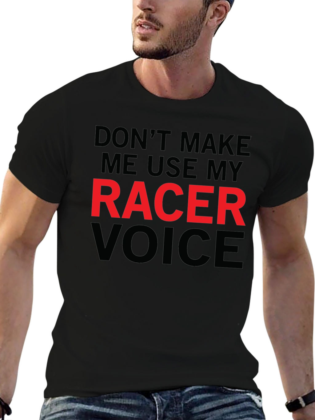 Racer Voice Graphic Tee - Funny Driver Shirt