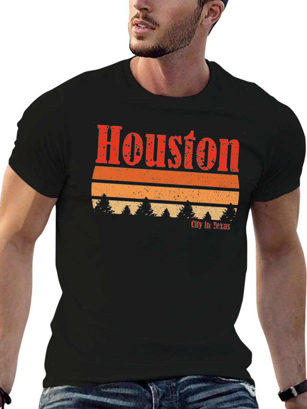 Retro Houston Texas Graphic T-Shirt