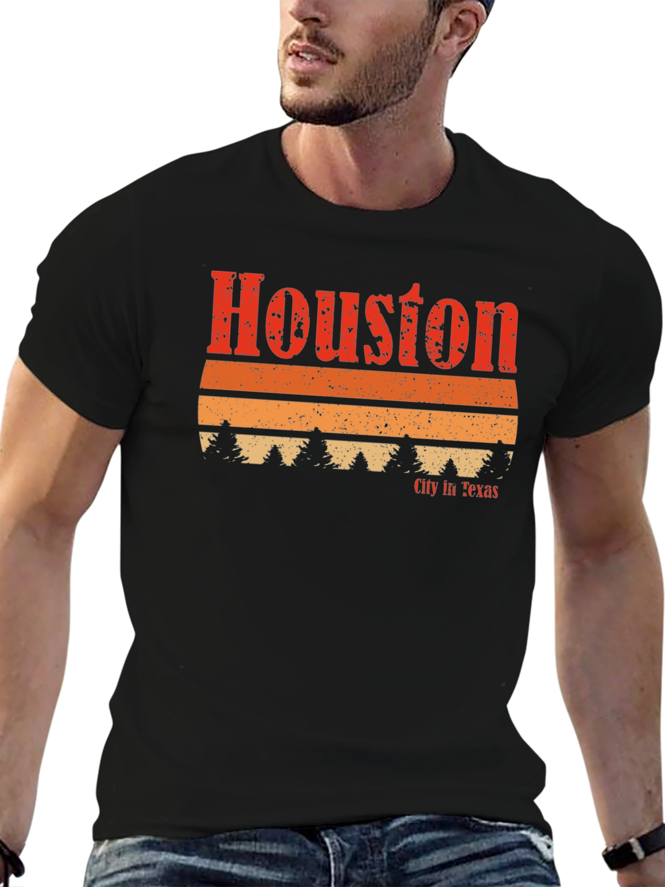Retro Houston Texas Graphic T-Shirt