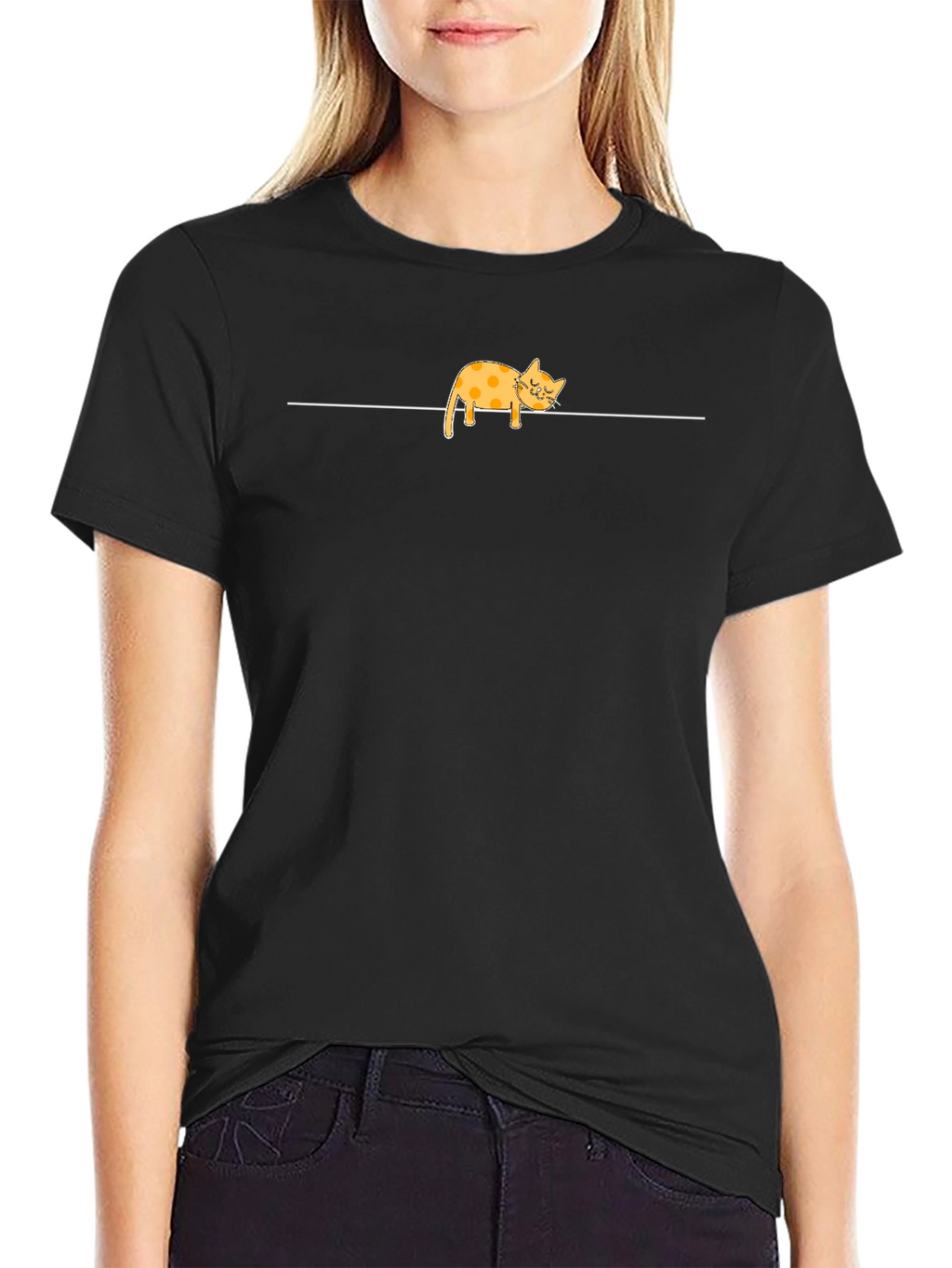 Lazy Cat T-Shirt - Relaxed Style