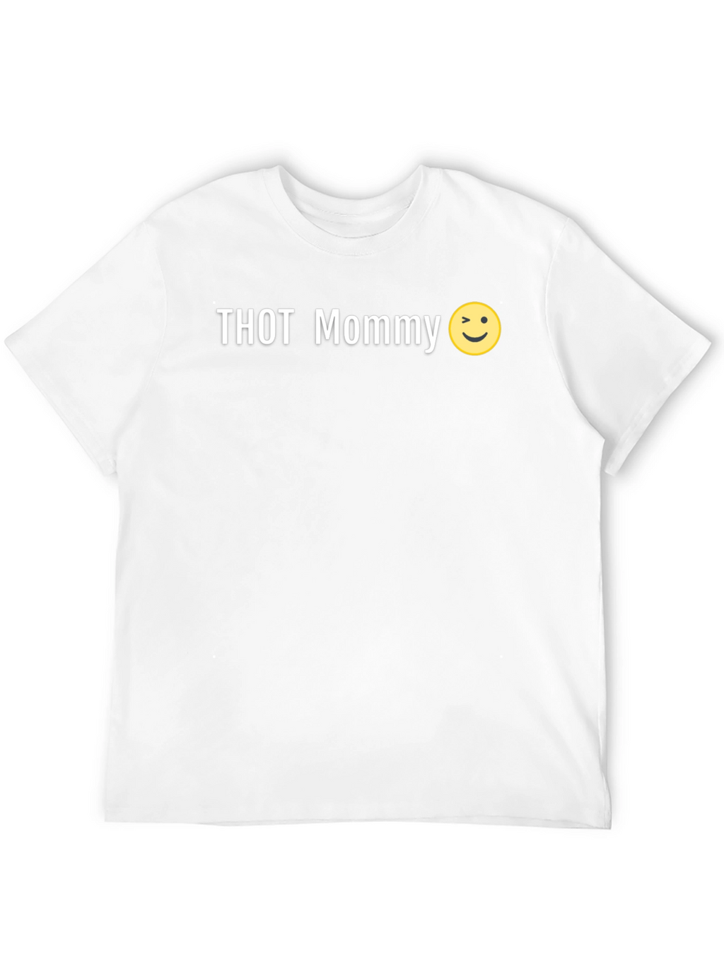 THOT Mommy Graphic Print Mens Black T-Shirt