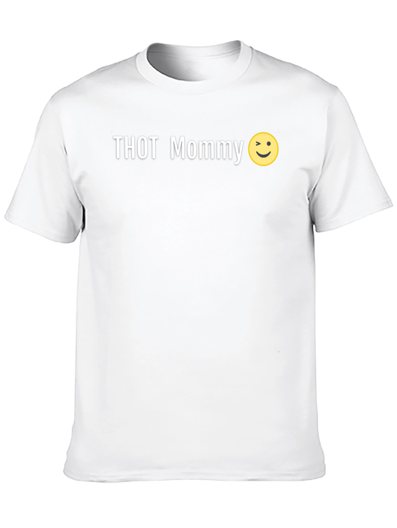 THOT Mommy Graphic Print Mens Black T-Shirt