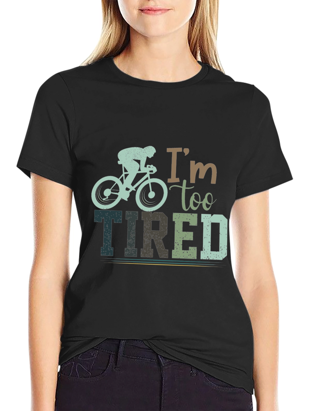 Im Too Tired Cycling Graphic T-Shirt