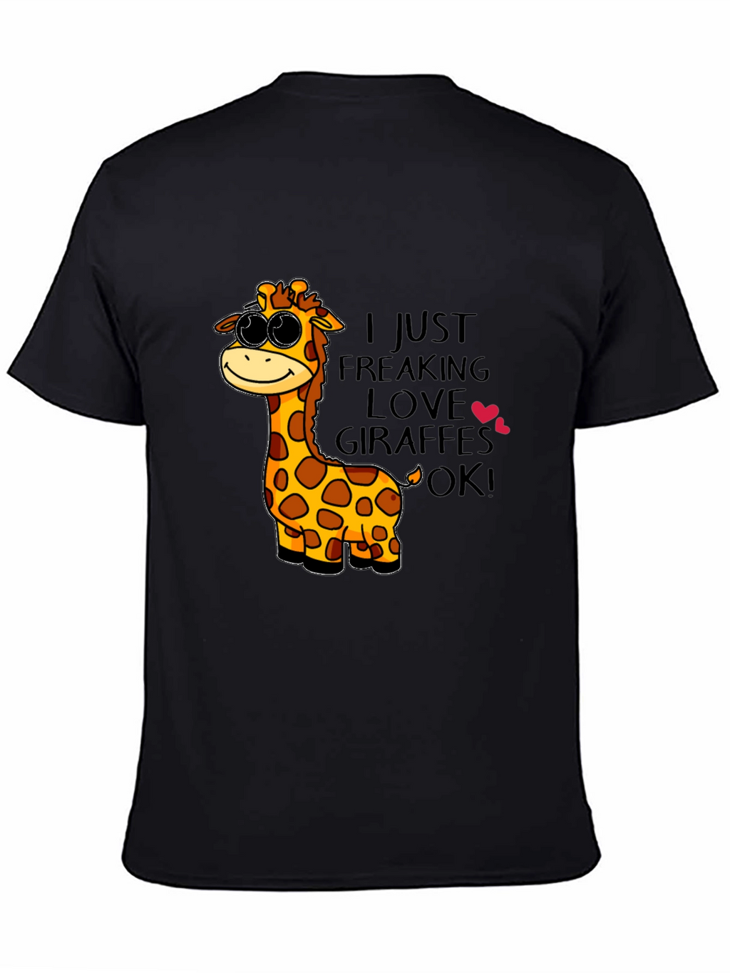 Giraffe Lover T-Shirt - Cartoon Giraffe Design