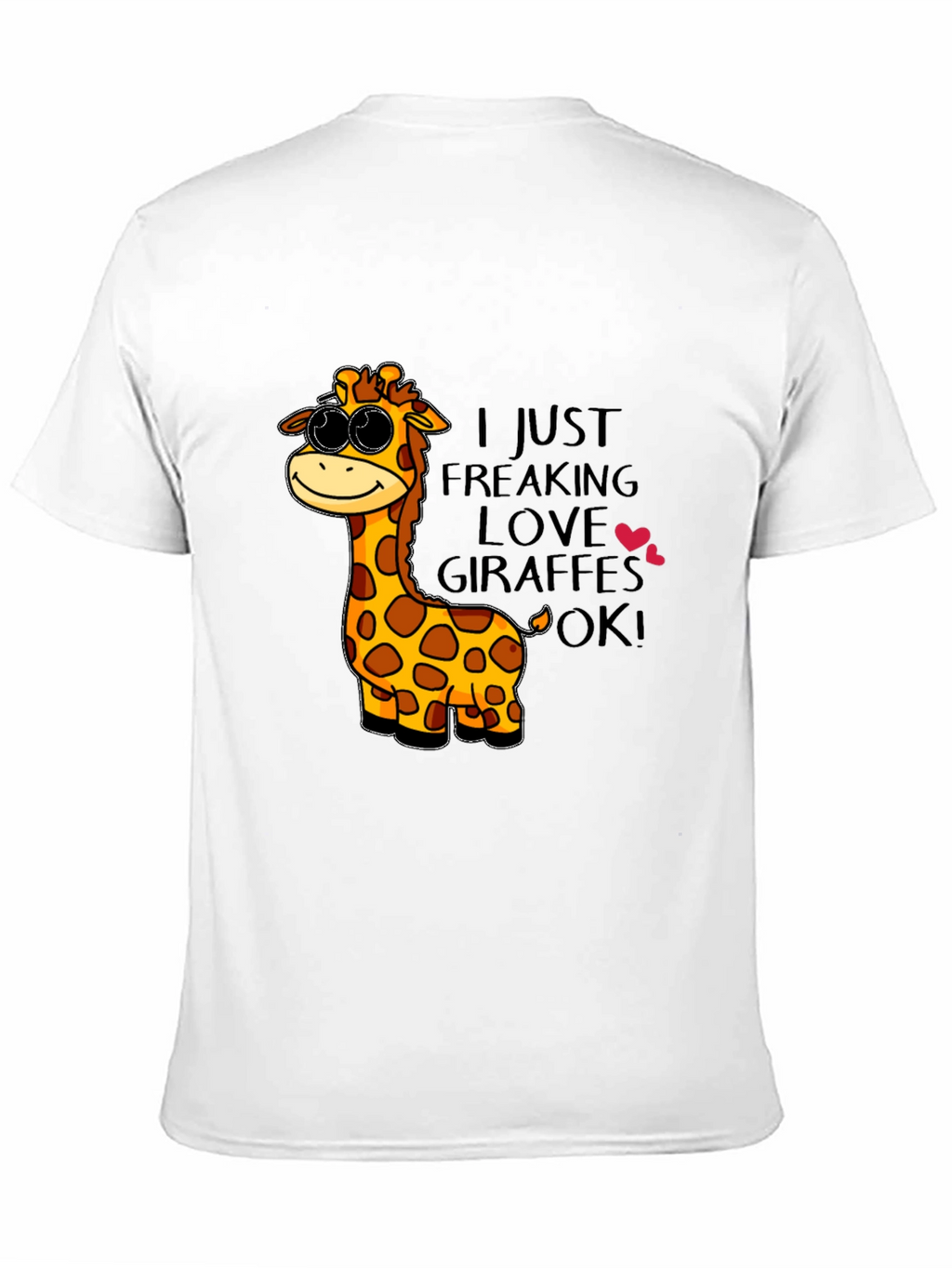 Giraffe Lover T-Shirt - Cartoon Giraffe Design
