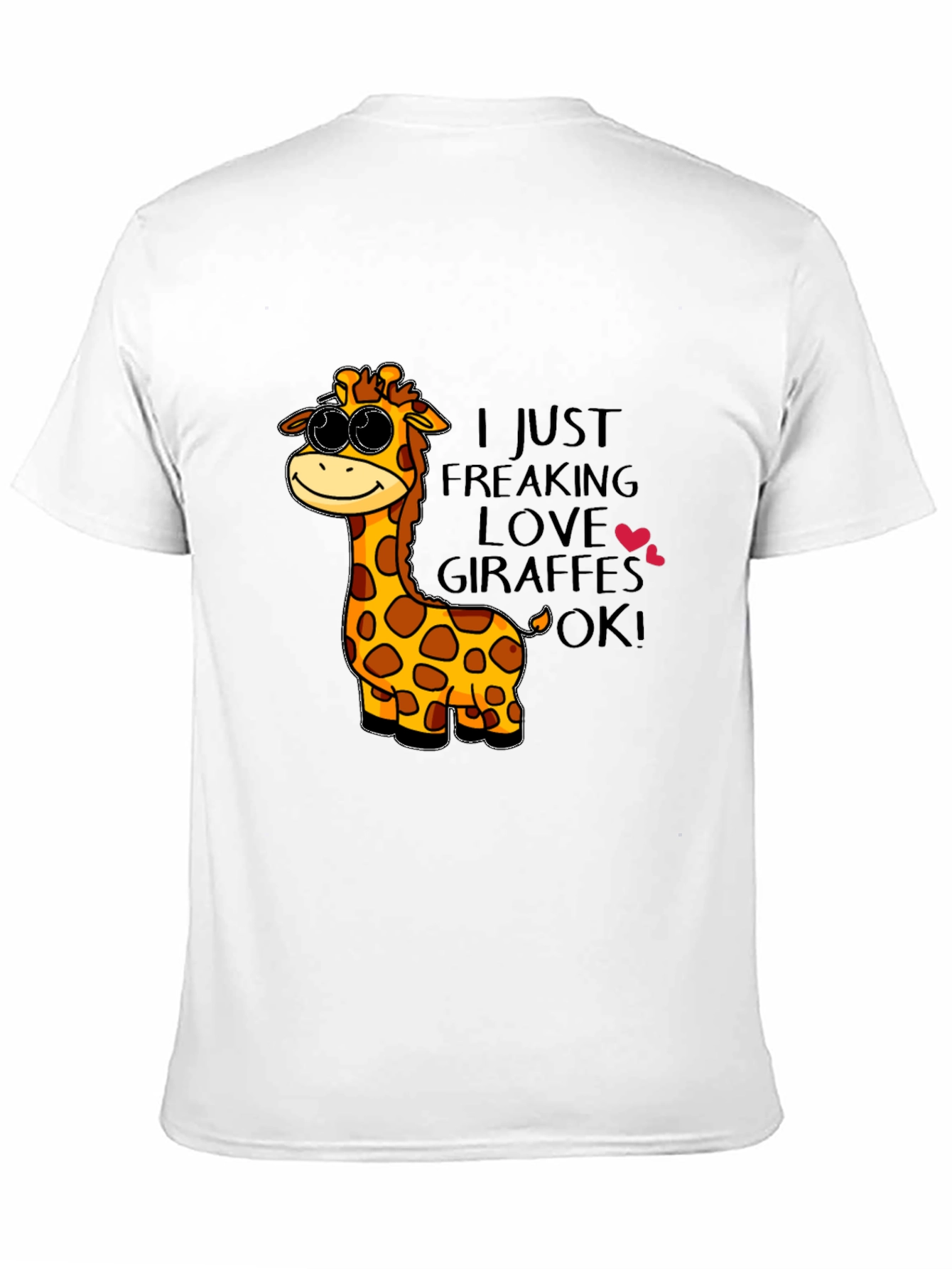 Giraffe Lover T-Shirt - Cartoon Giraffe Design