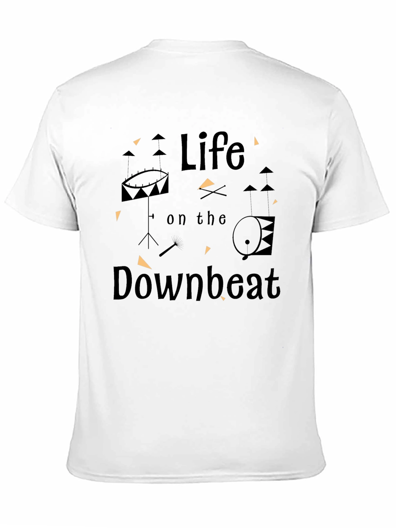 Life on the Downbeat Black T-Shirt