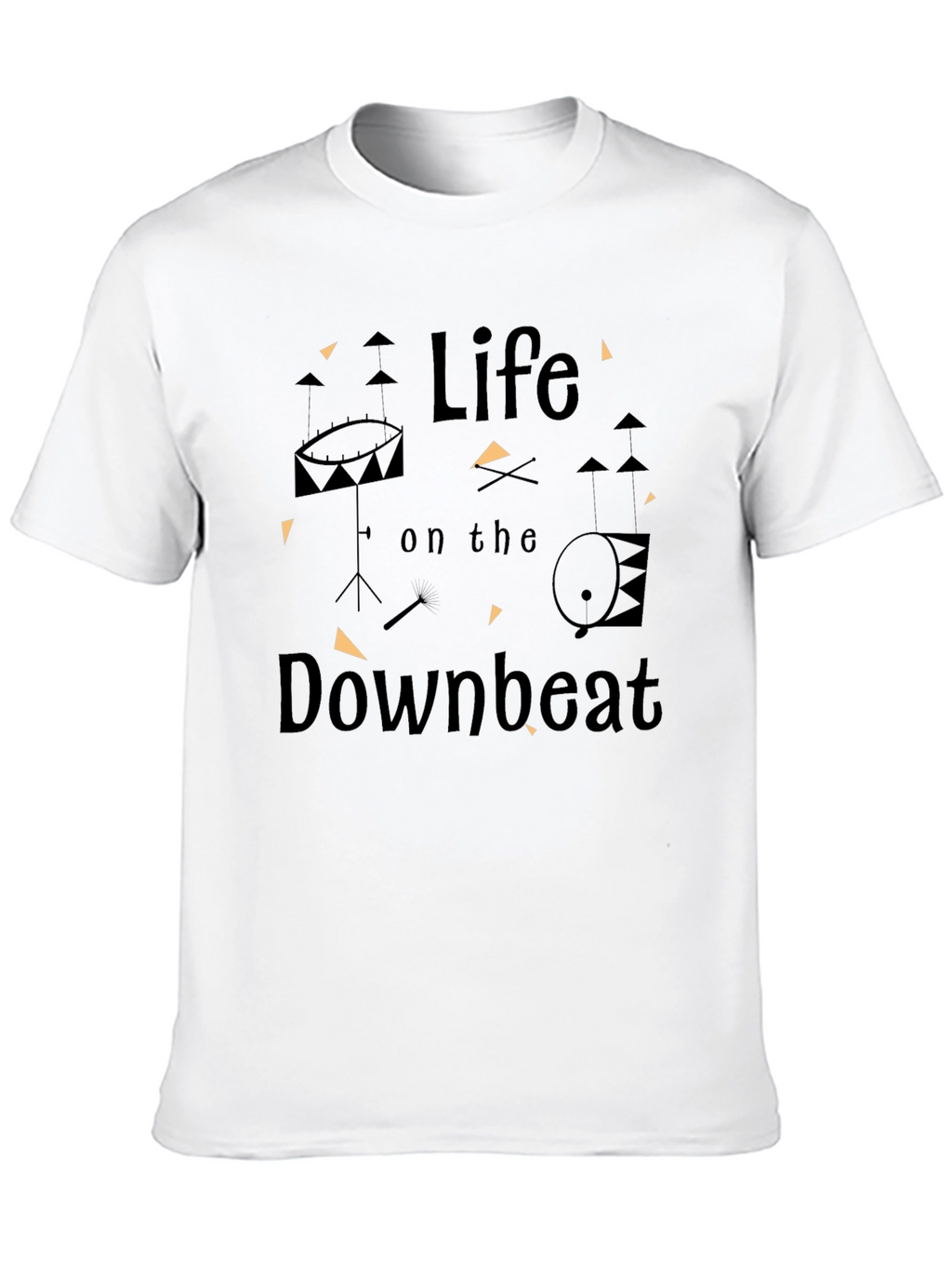 Life on the Downbeat Black T-Shirt