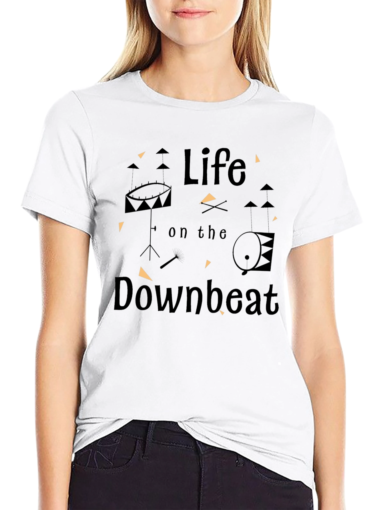 Life on the Downbeat Black T-Shirt