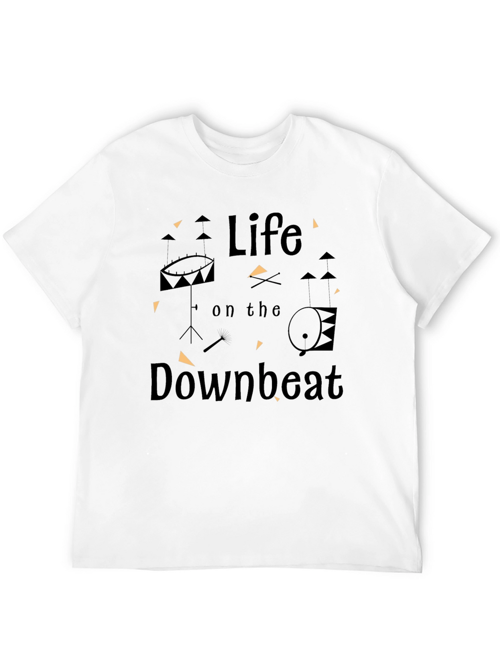 Life on the Downbeat Black T-Shirt