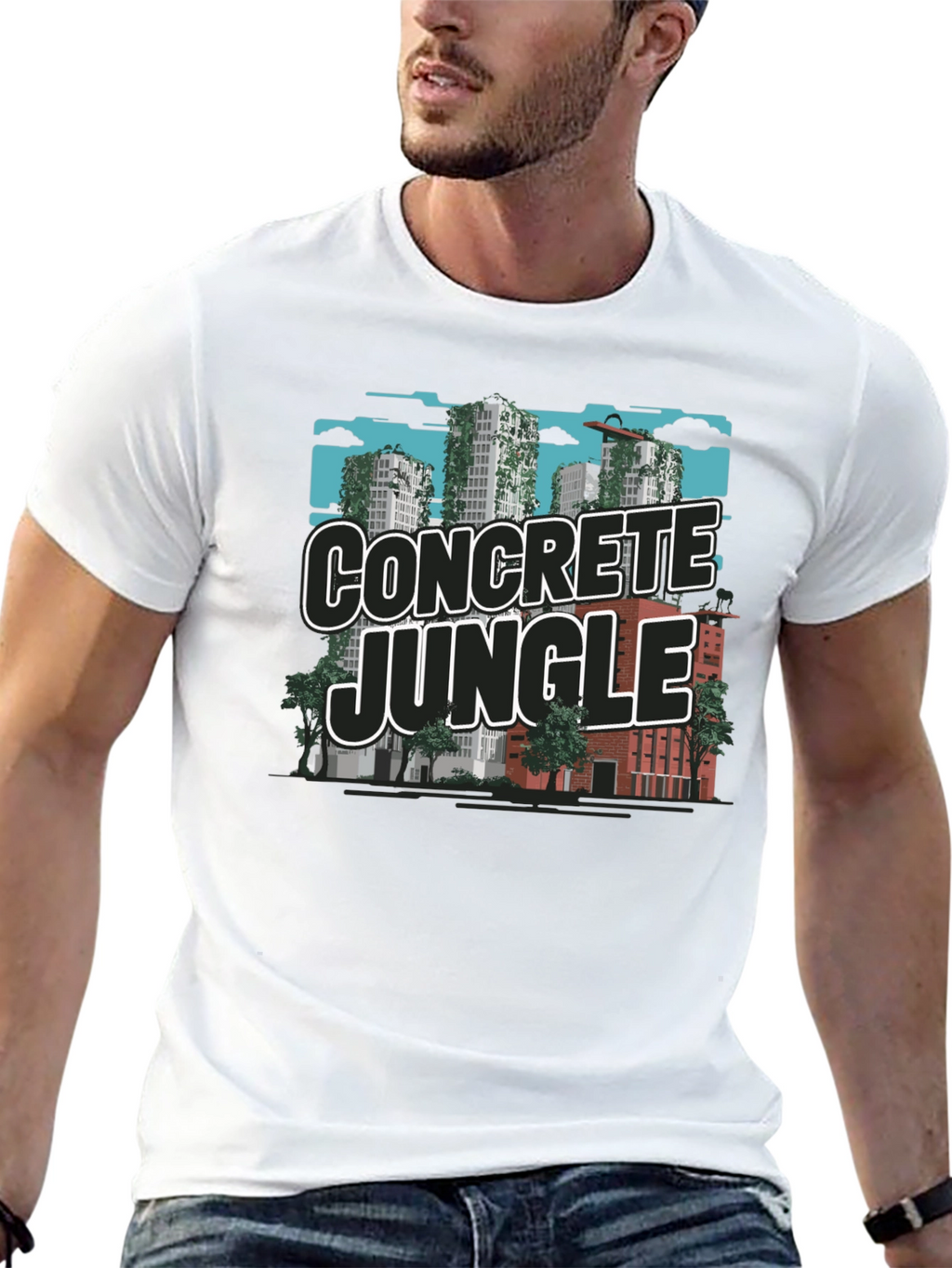 Concrete Jungle Graphic Tee - Urban Style