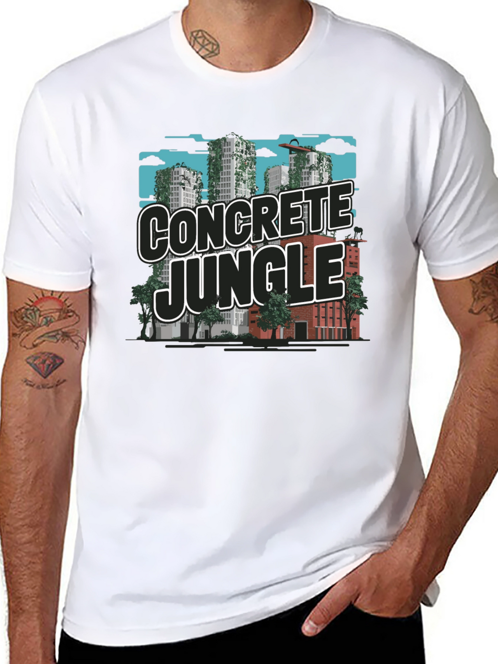 Concrete Jungle Graphic Tee - Urban Style