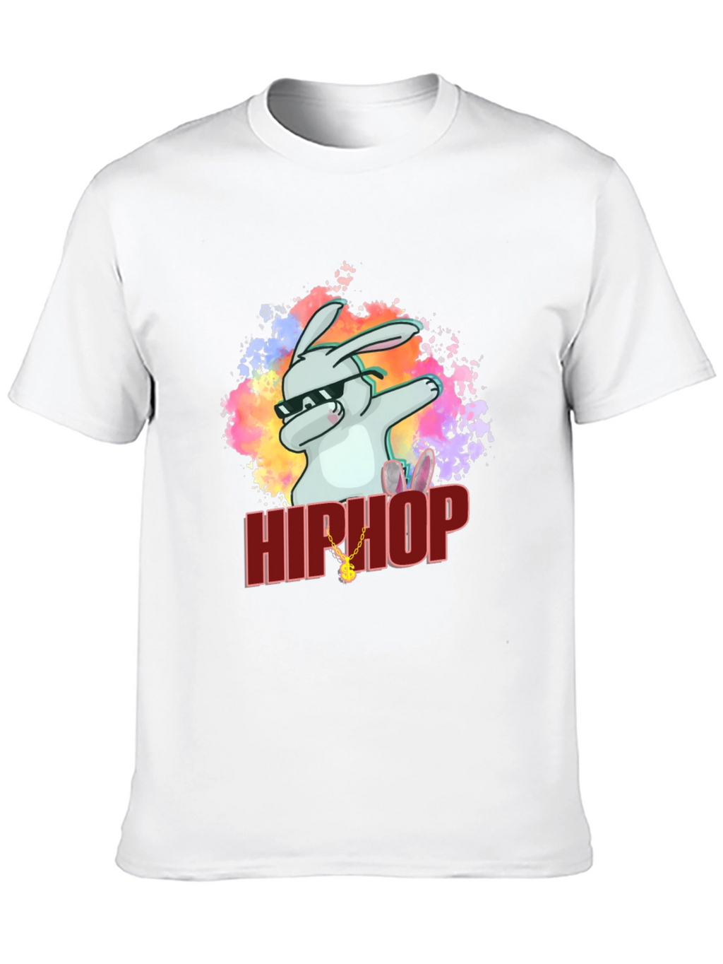 Hip Hop Rabbit Graphic T-Shirt - Cool & Trendy