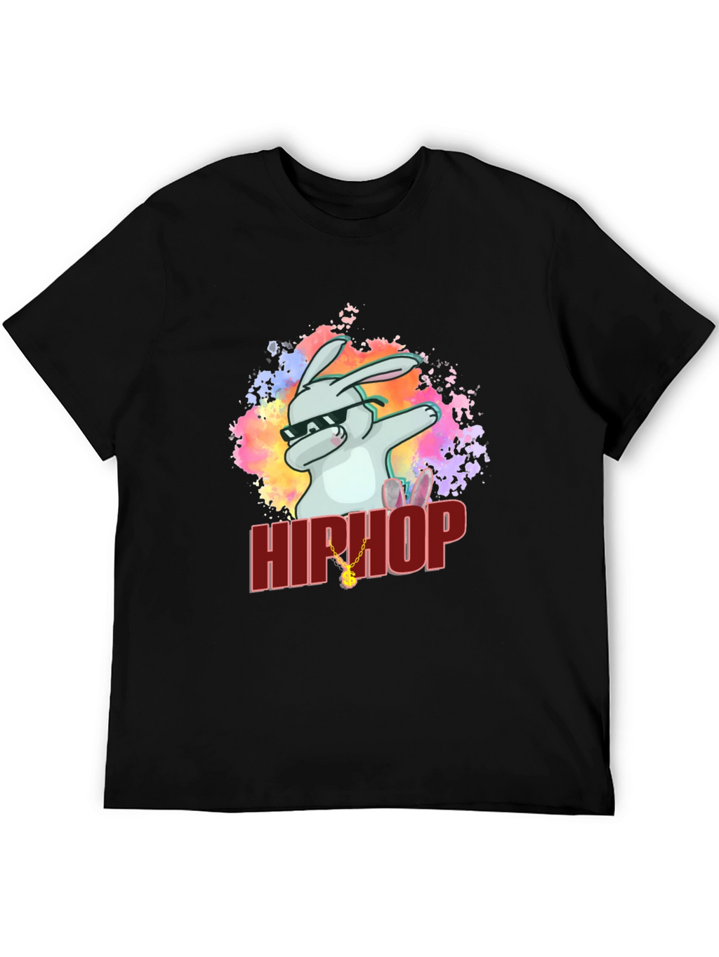 Hip Hop Rabbit Graphic T-Shirt - Cool & Trendy