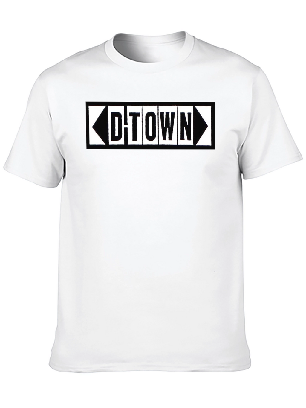 D-Town Graphic Tee - Black Cotton Blend Shirt