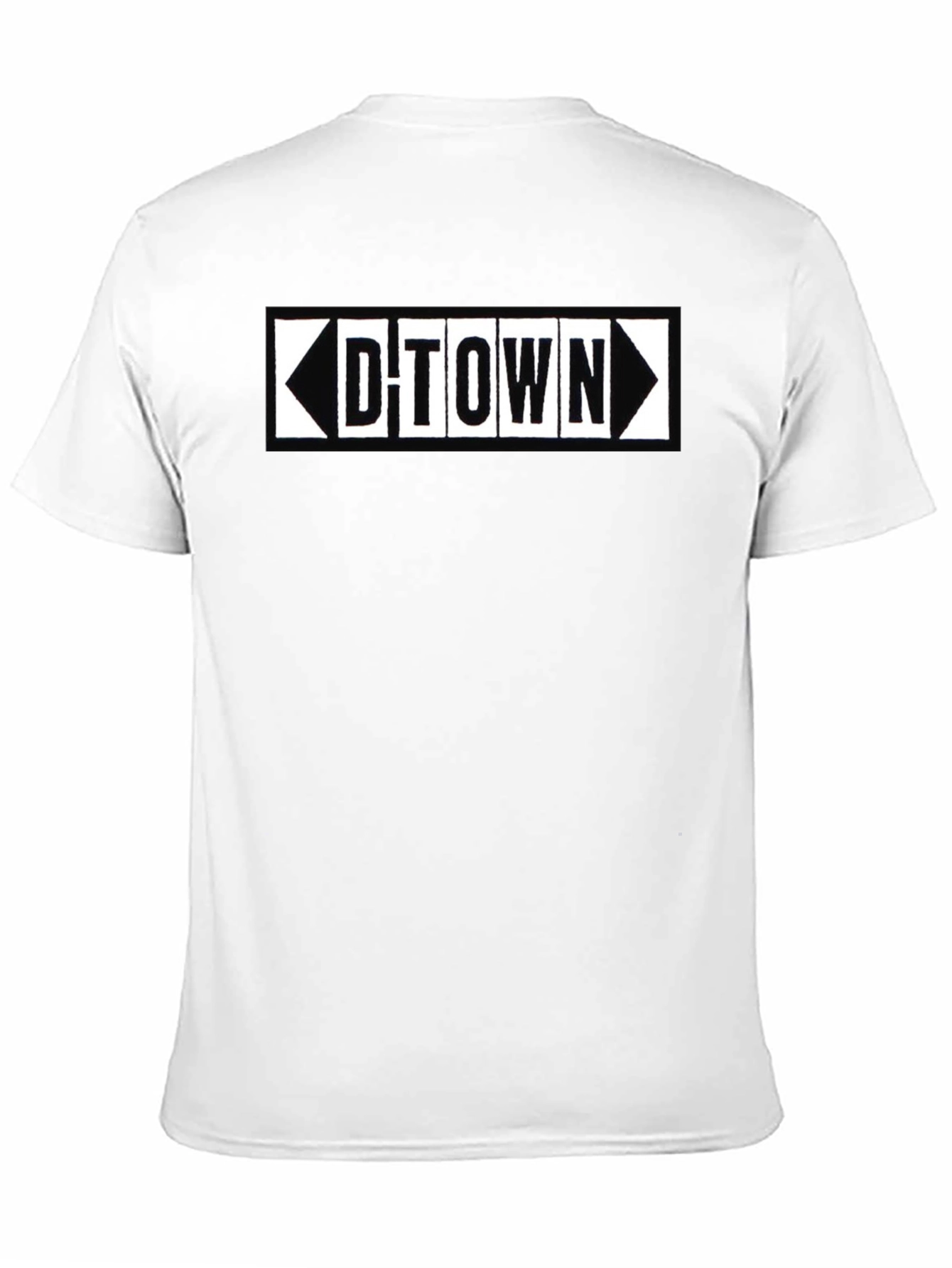 D-Town Graphic Tee - Black Cotton Blend Shirt