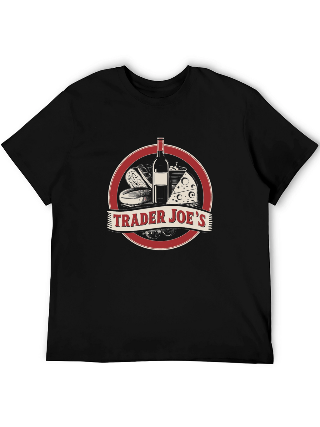 Trader Joes Black Graphic Tee