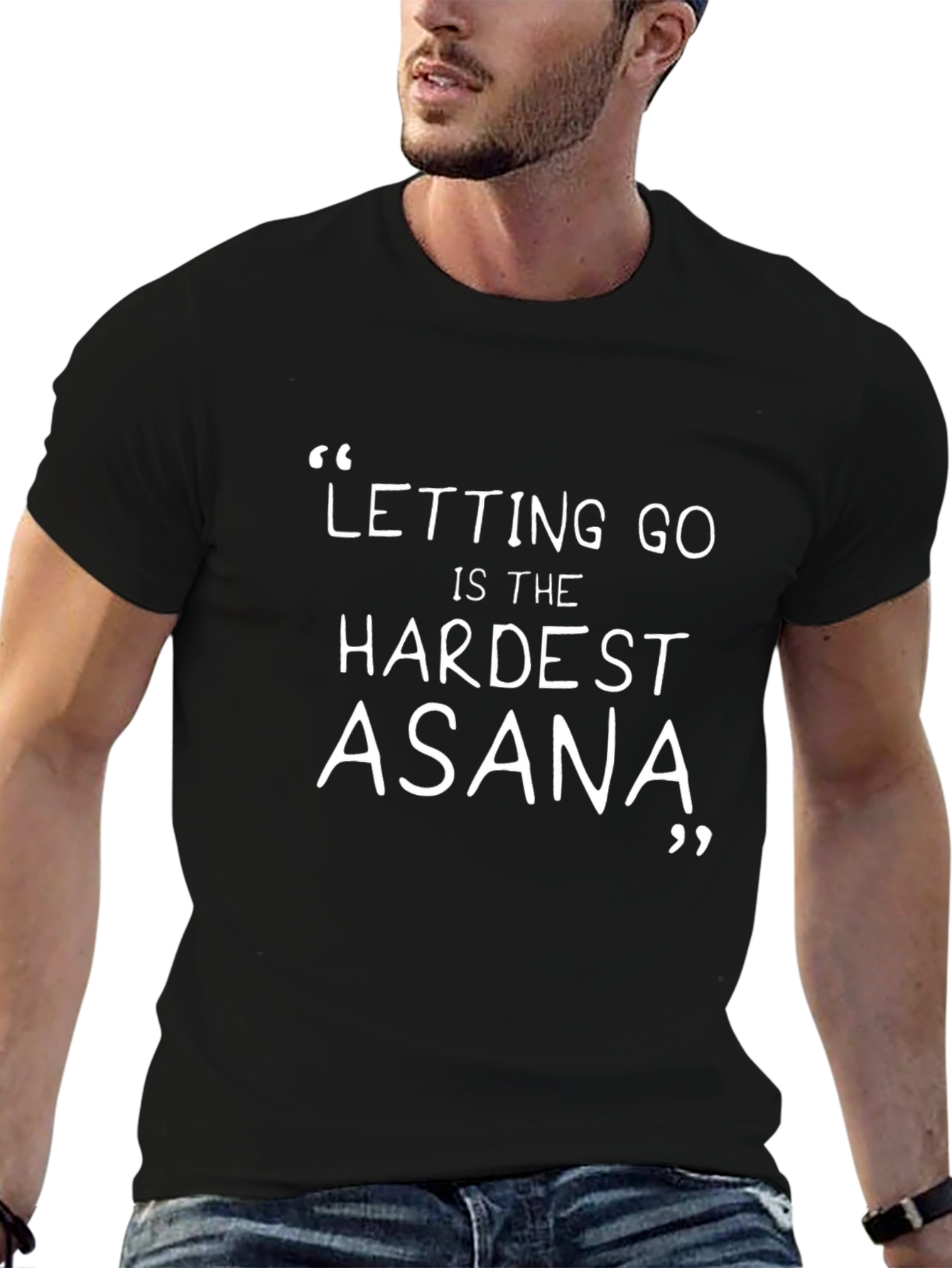Letting Go Asana Graphic Tee - Yoga Inspired