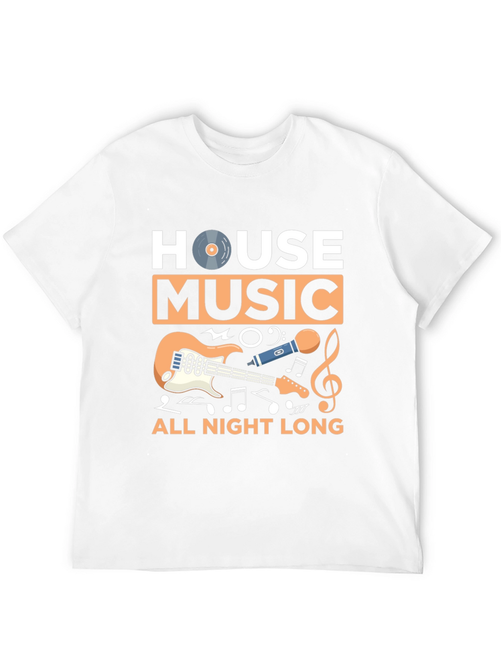 House Music All Night Long Graphic Tee