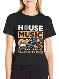 House Music All Night Long Graphic Tee