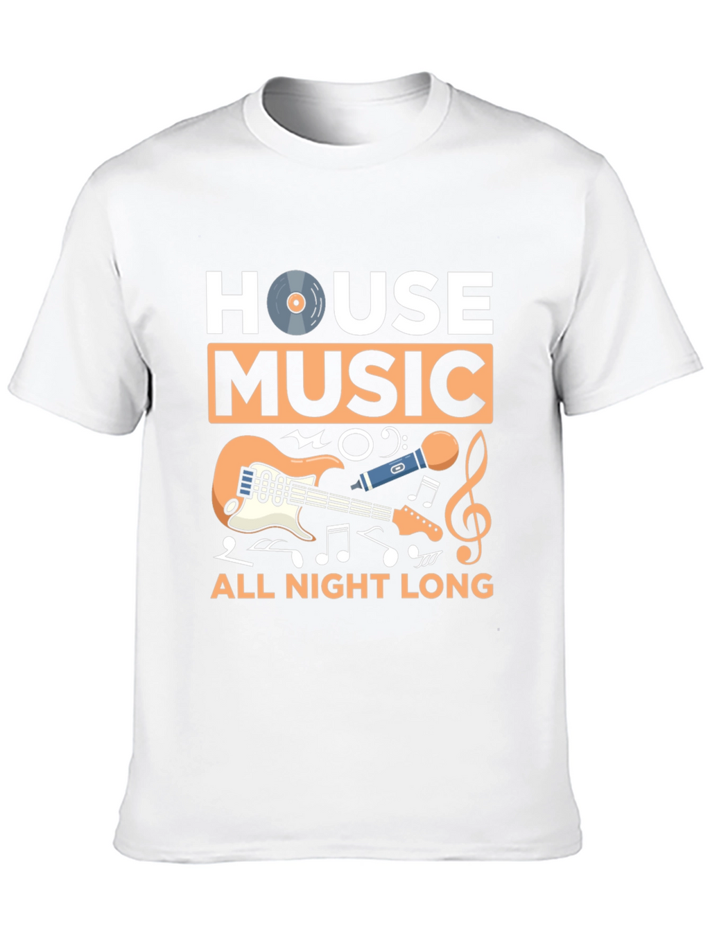House Music All Night Long Graphic Tee