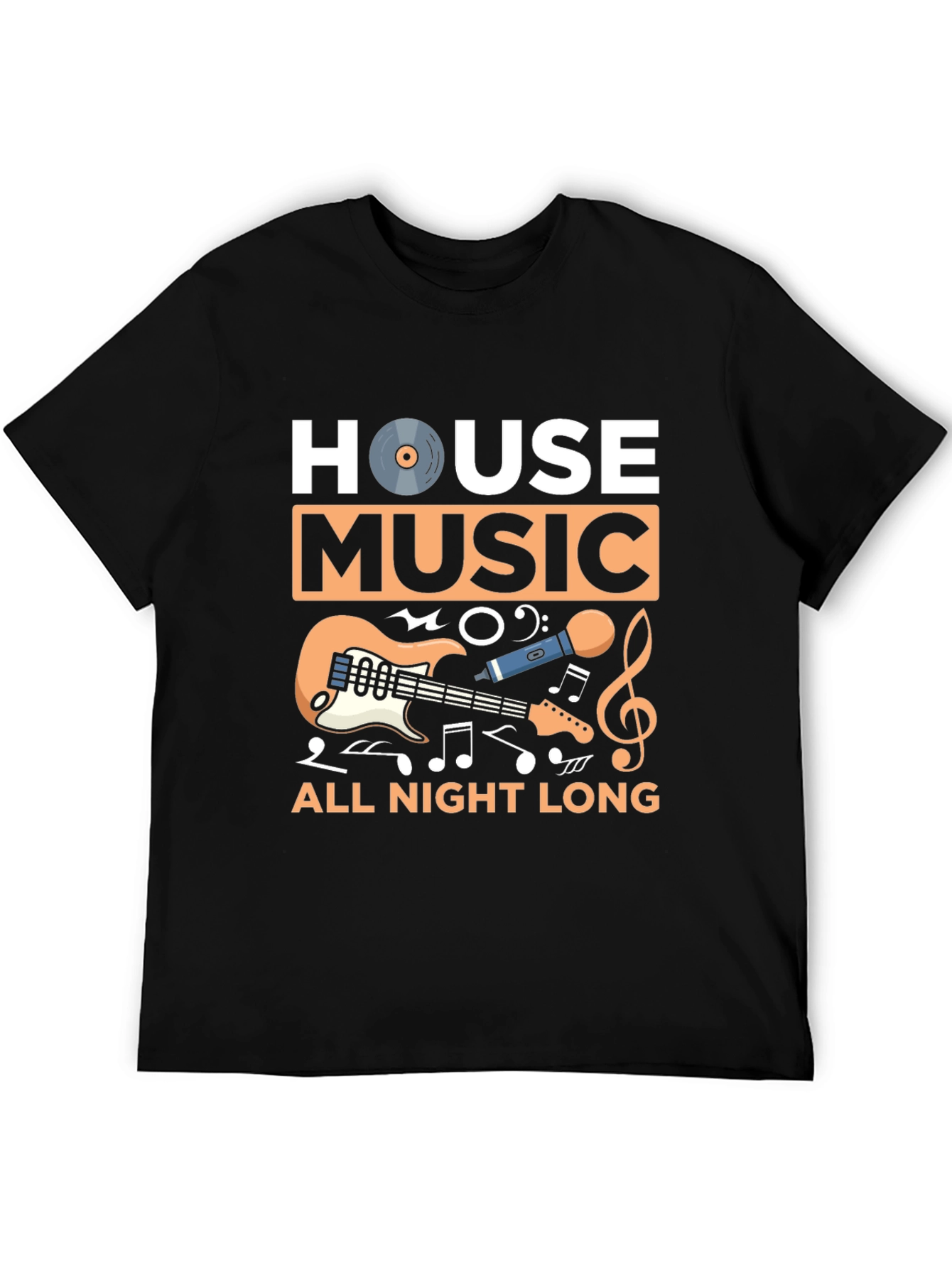 House Music All Night Long Graphic Tee