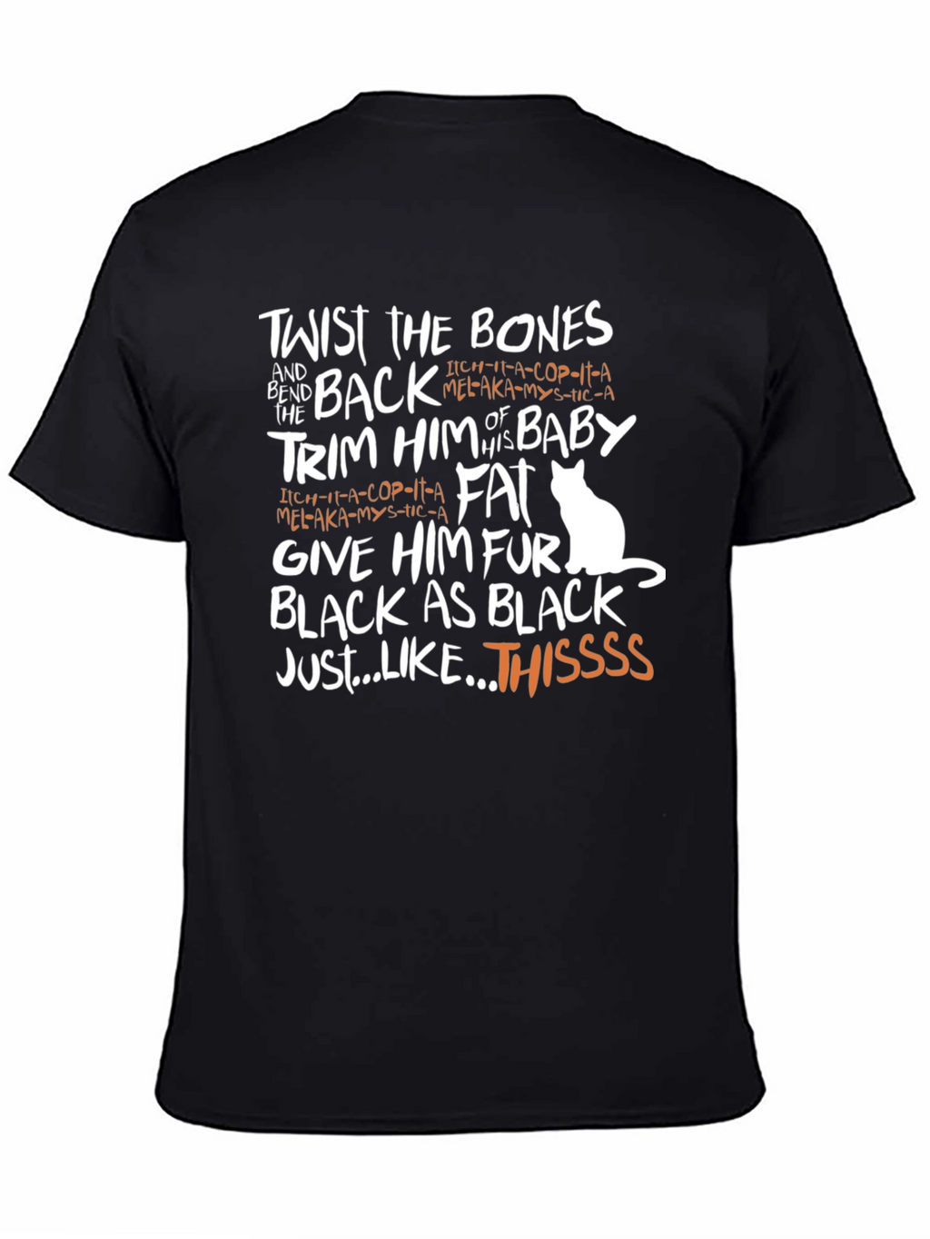 Twist the Bones Black Graphic Tee