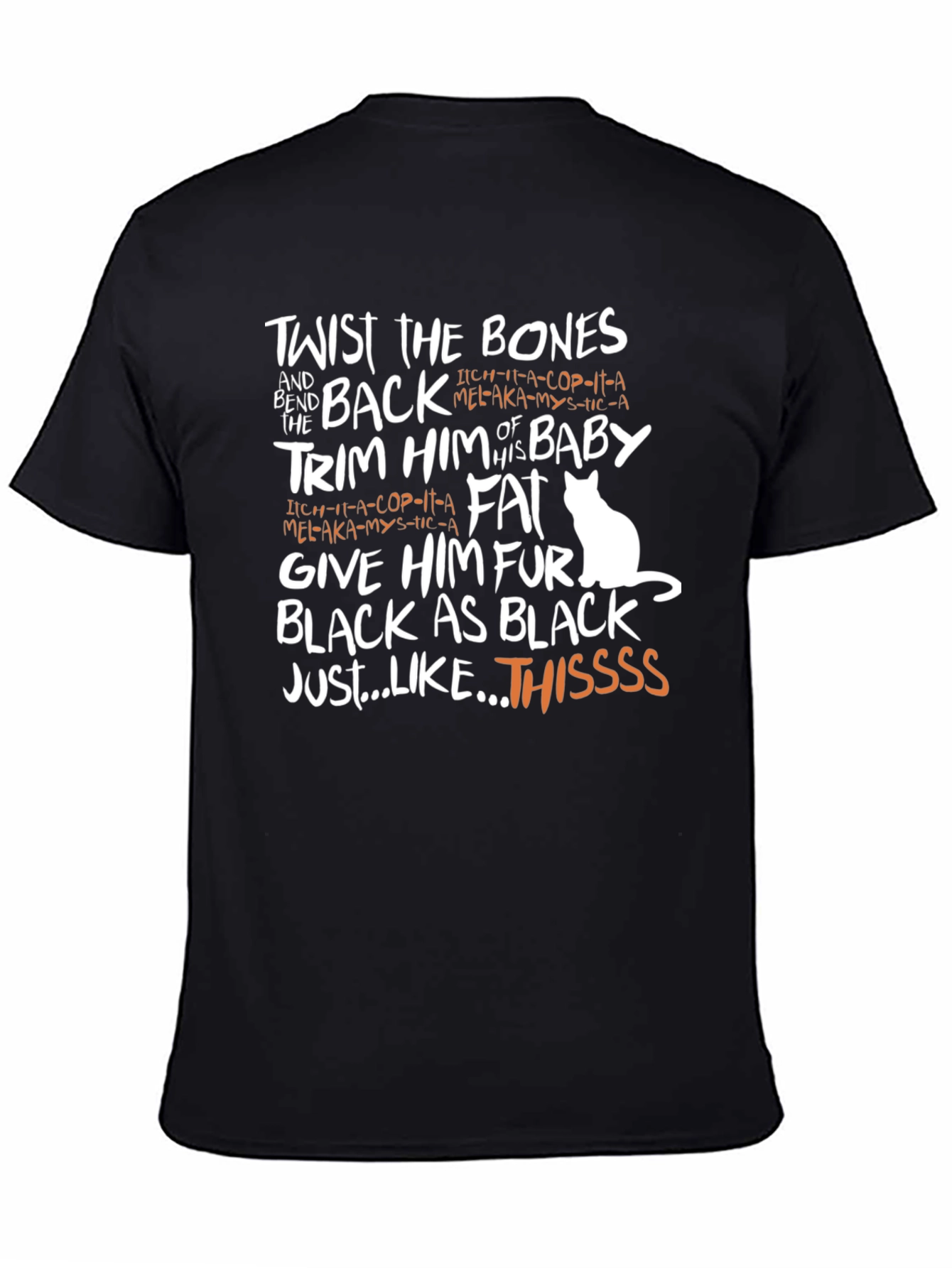 Twist the Bones Black Graphic Tee