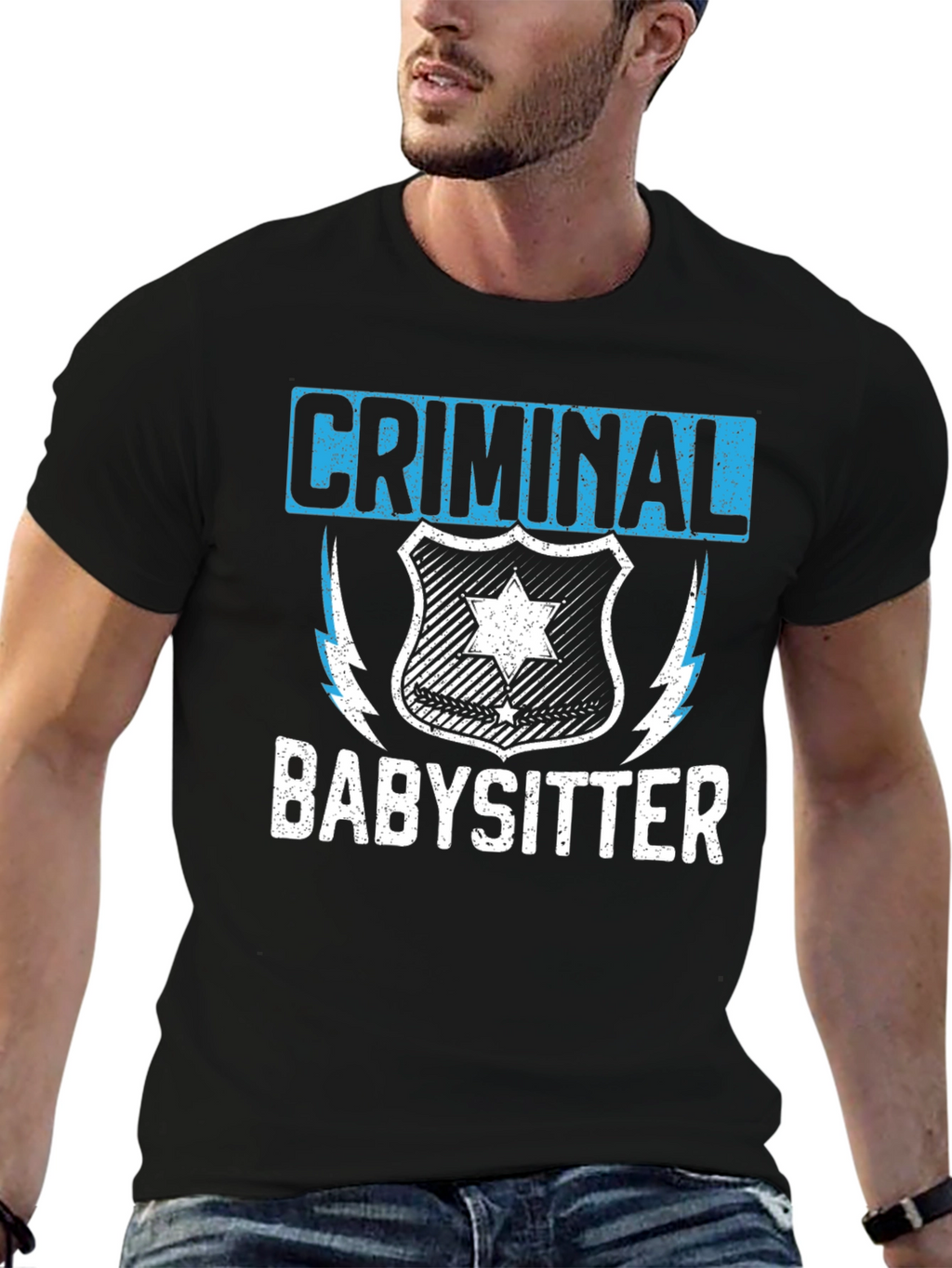 Criminal Babysitter Graphic T-Shirt