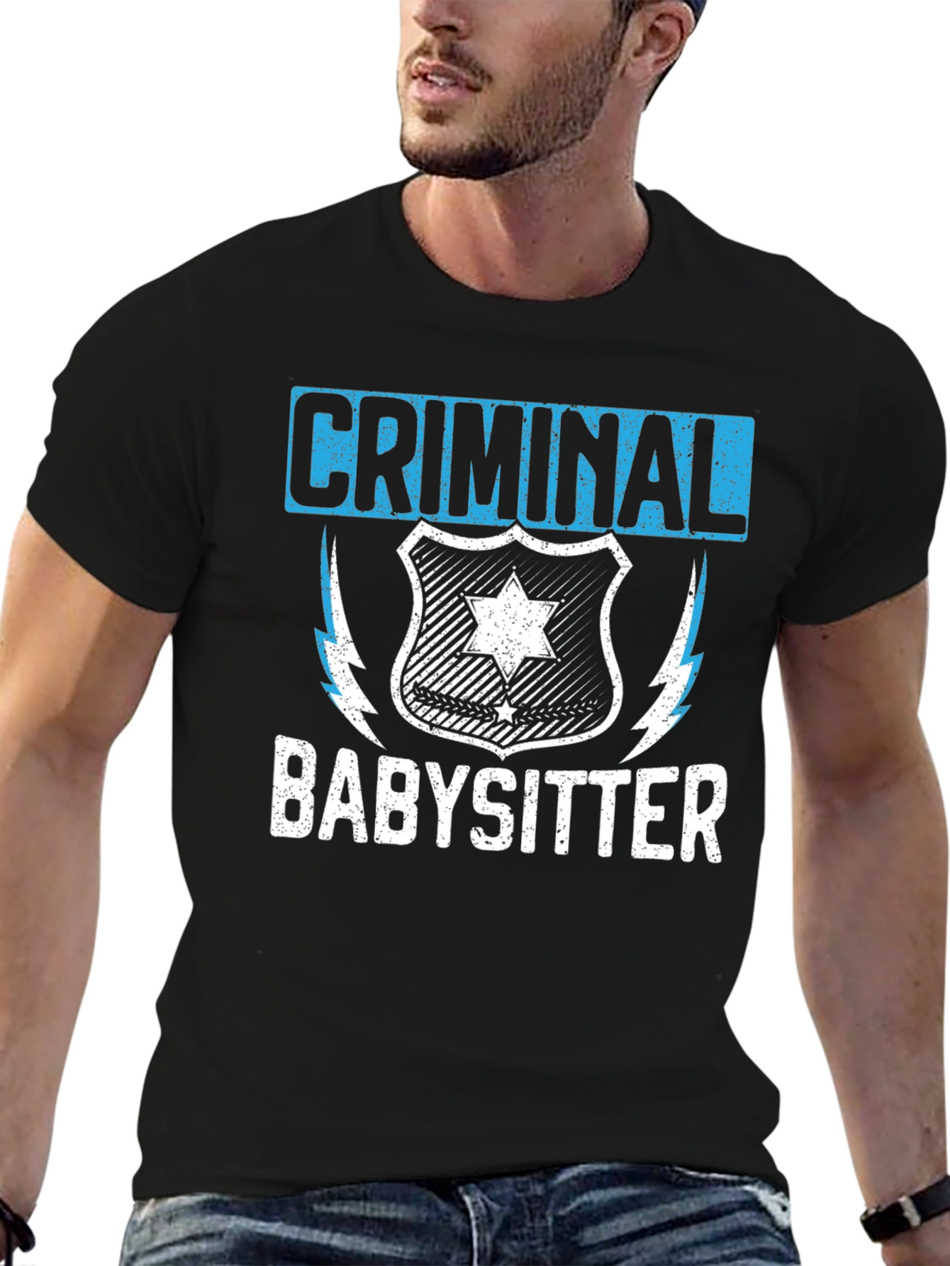 Criminal Babysitter Graphic T-Shirt