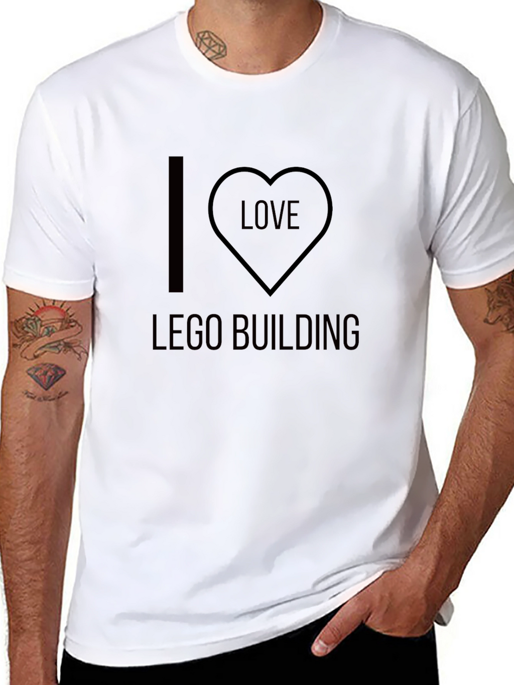 I Love Lego Building T-Shirt