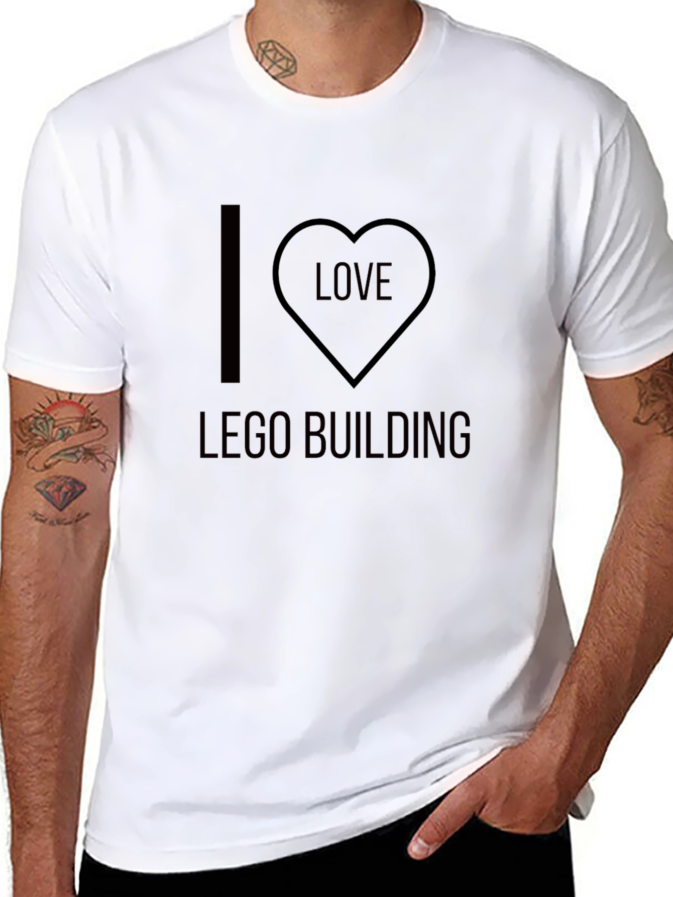 I Love Lego Building T-Shirt