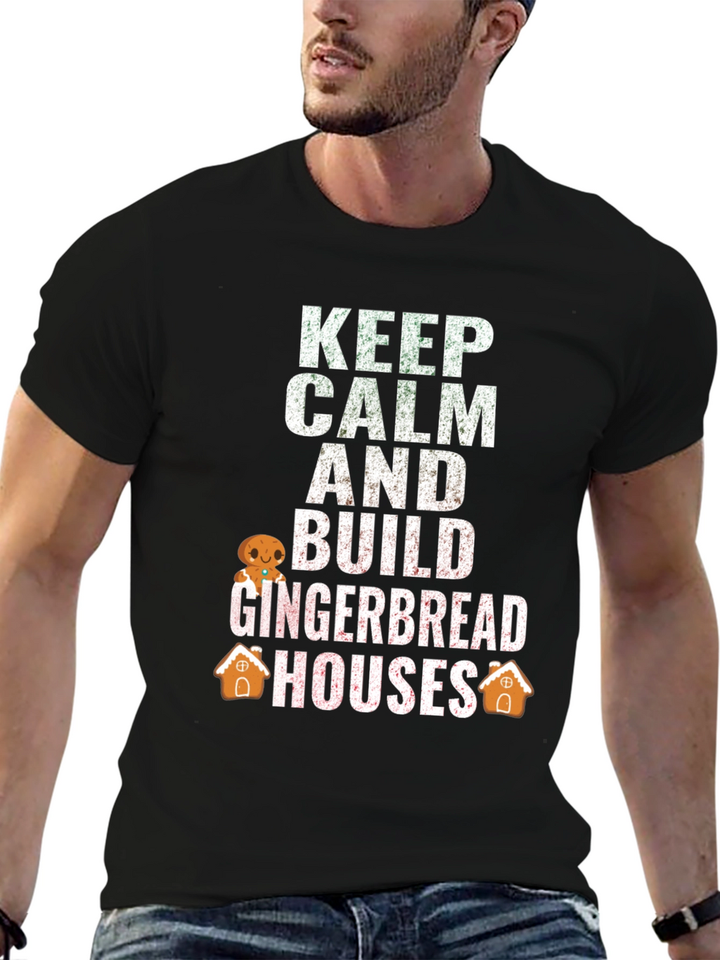 Keep Calm Build Gingerbread Houses T-Shirt