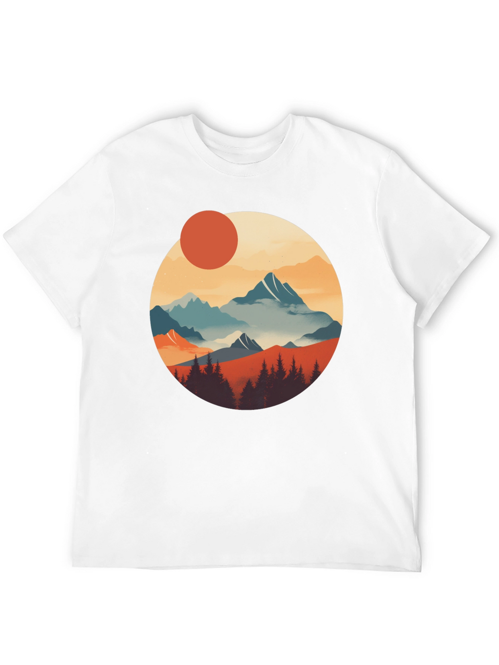 Scenic Mountain Graphic Tee - Nature Inspired Design