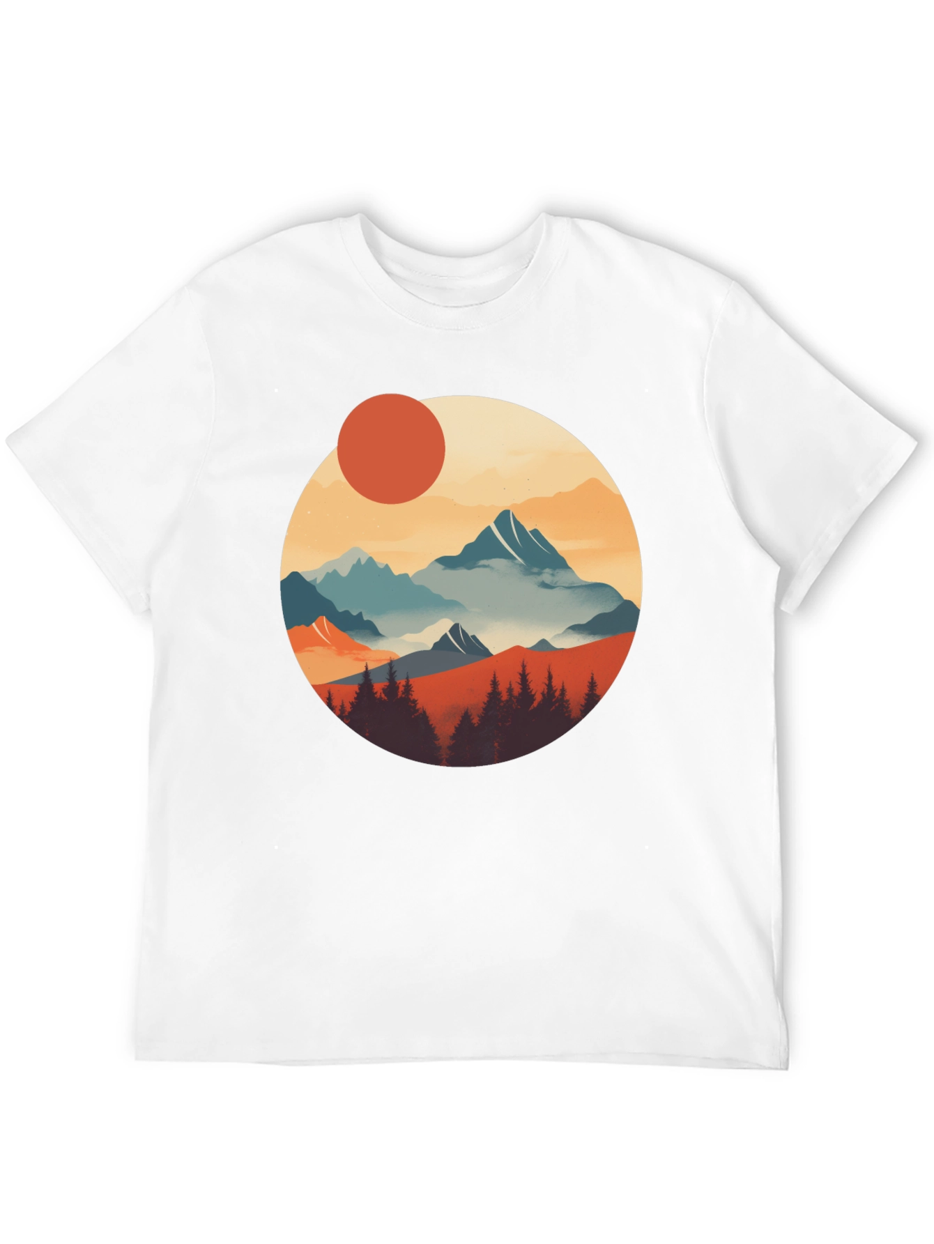 Scenic Mountain Graphic Tee - Nature Inspired Design