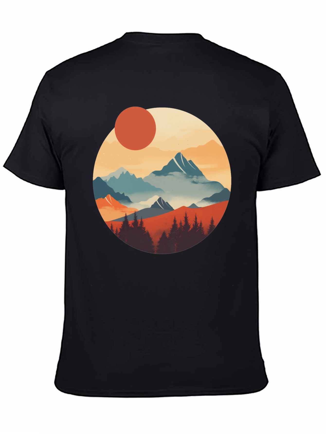 Scenic Mountain Graphic Tee - Nature Inspired Design
