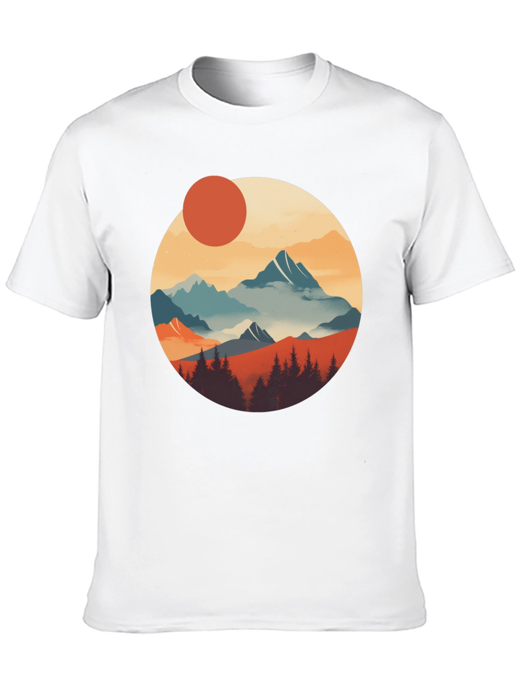 Scenic Mountain Graphic Tee - Nature Inspired Design