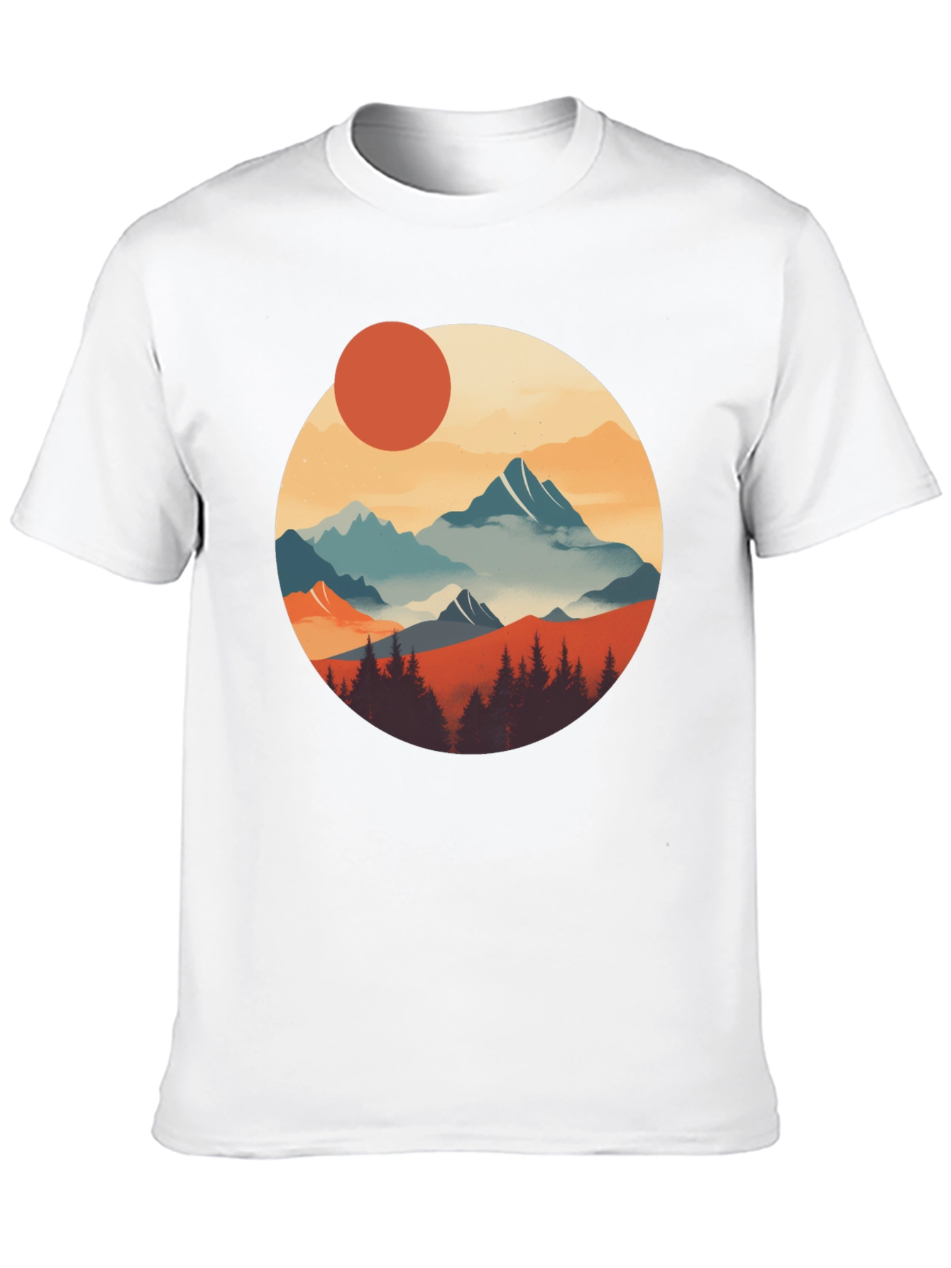 Scenic Mountain Graphic Tee - Nature Inspired Design