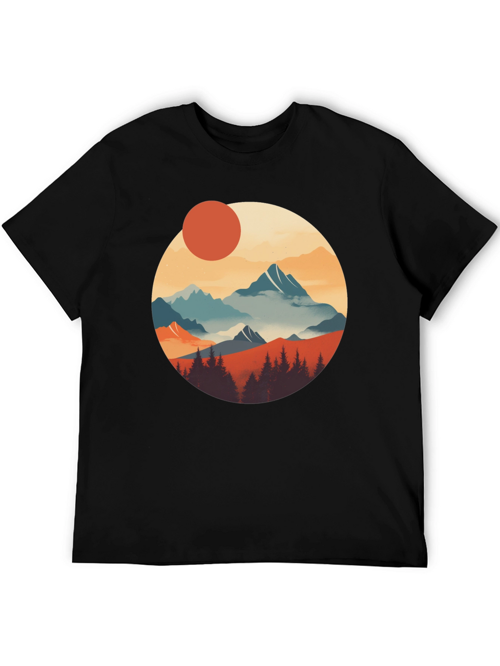 Scenic Mountain Graphic Tee - Nature Inspired Design