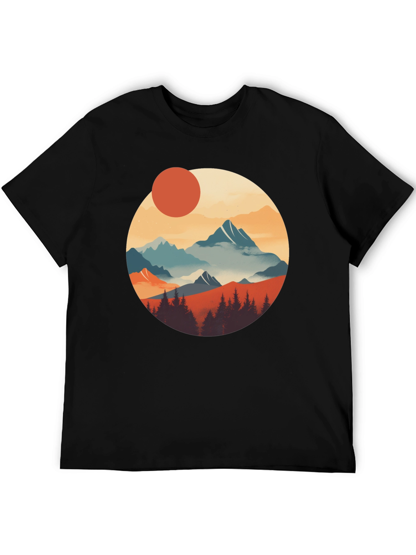Scenic Mountain Graphic Tee - Nature Inspired Design
