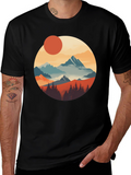 Scenic Mountain Graphic Tee - Nature Inspired Design