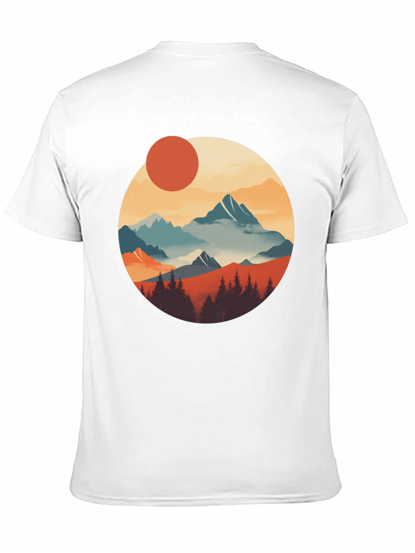 Scenic Mountain Graphic Tee - Nature Inspired Design