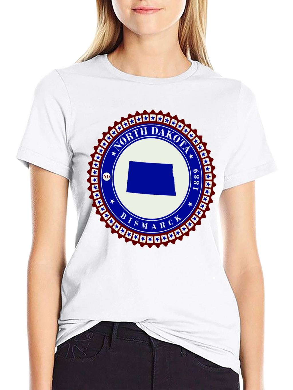 North Dakota State Pride Graphic T-Shirt