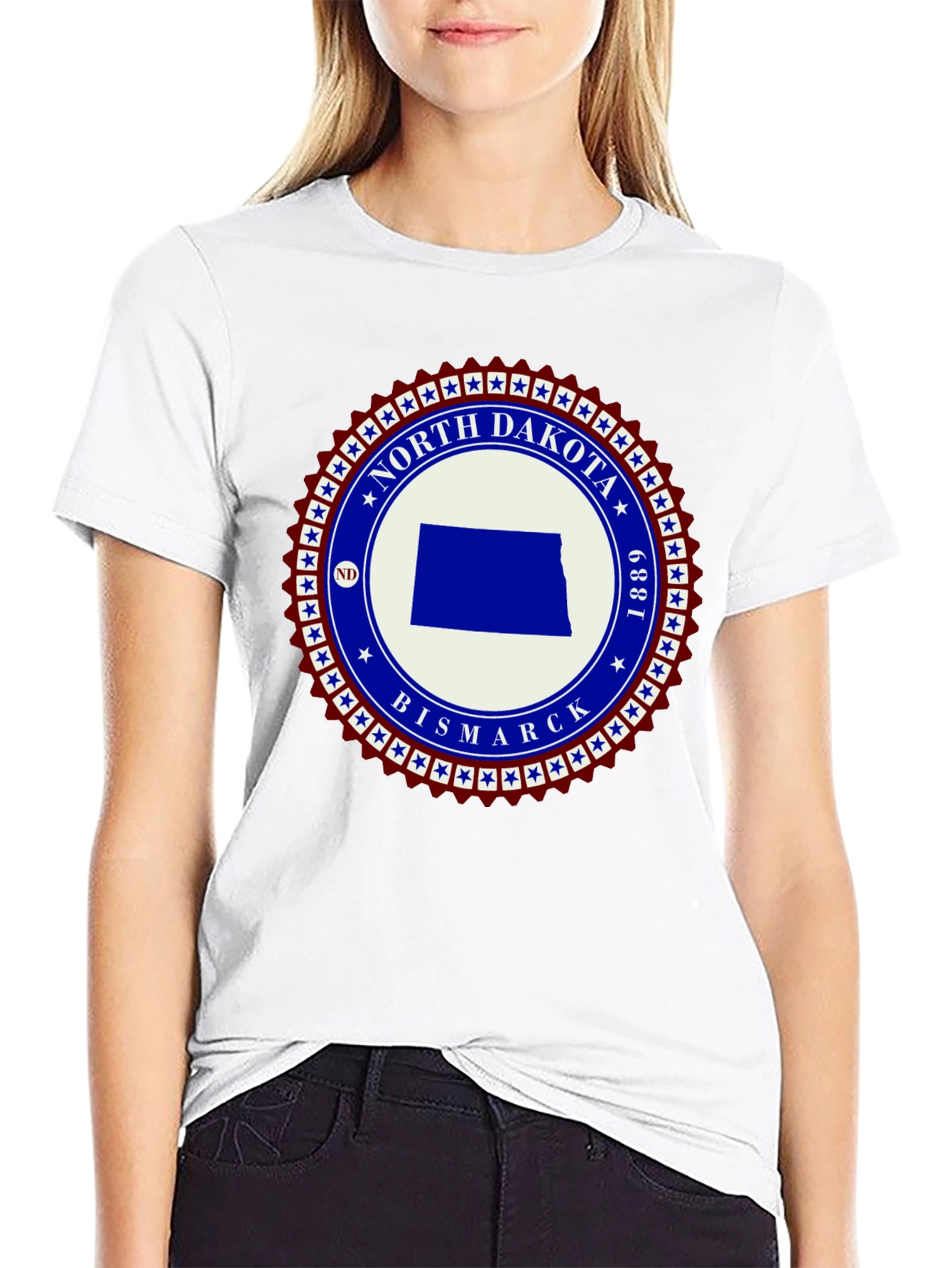 North Dakota State Pride Graphic T-Shirt