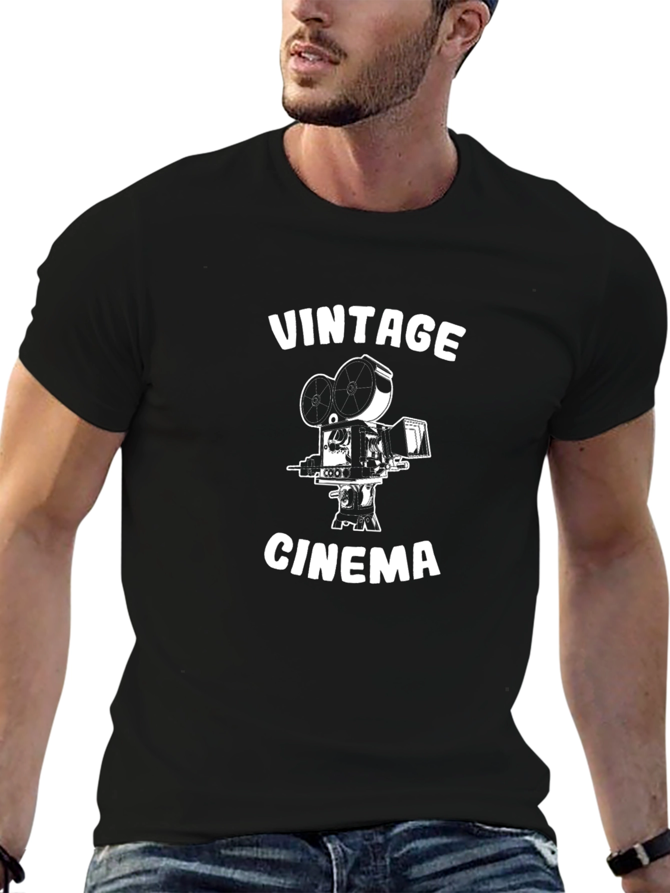 Vintage Cinema Graphic T-Shirt