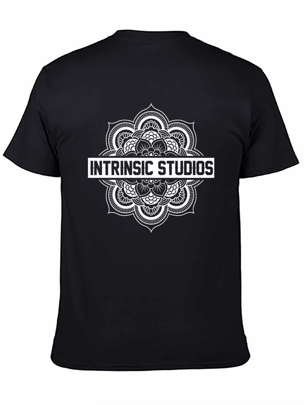 Intrinsic Studios Black T-Shirt Mandala Graphic