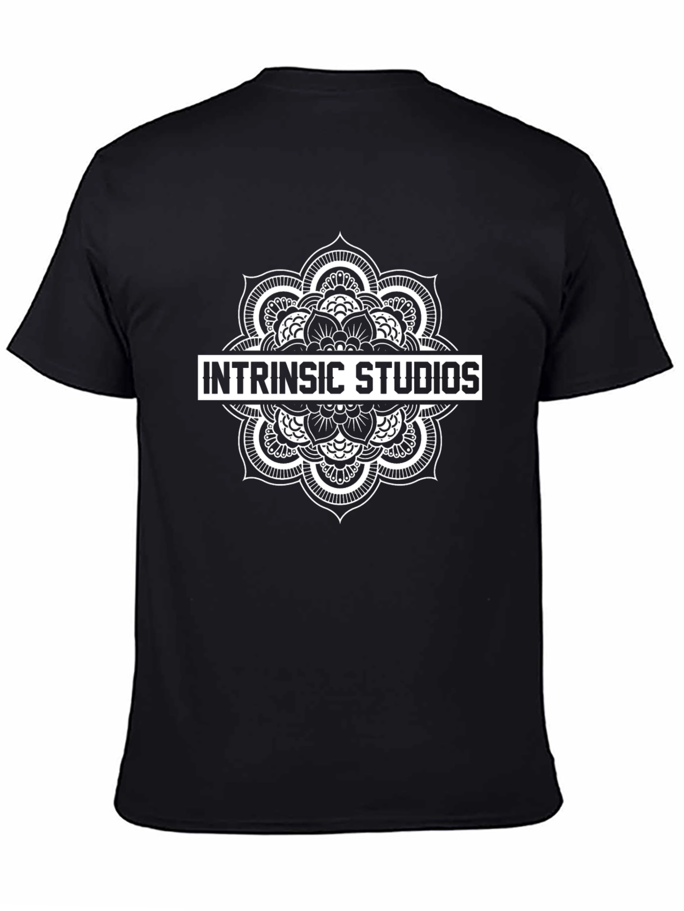 Intrinsic Studios Black T-Shirt Mandala Graphic