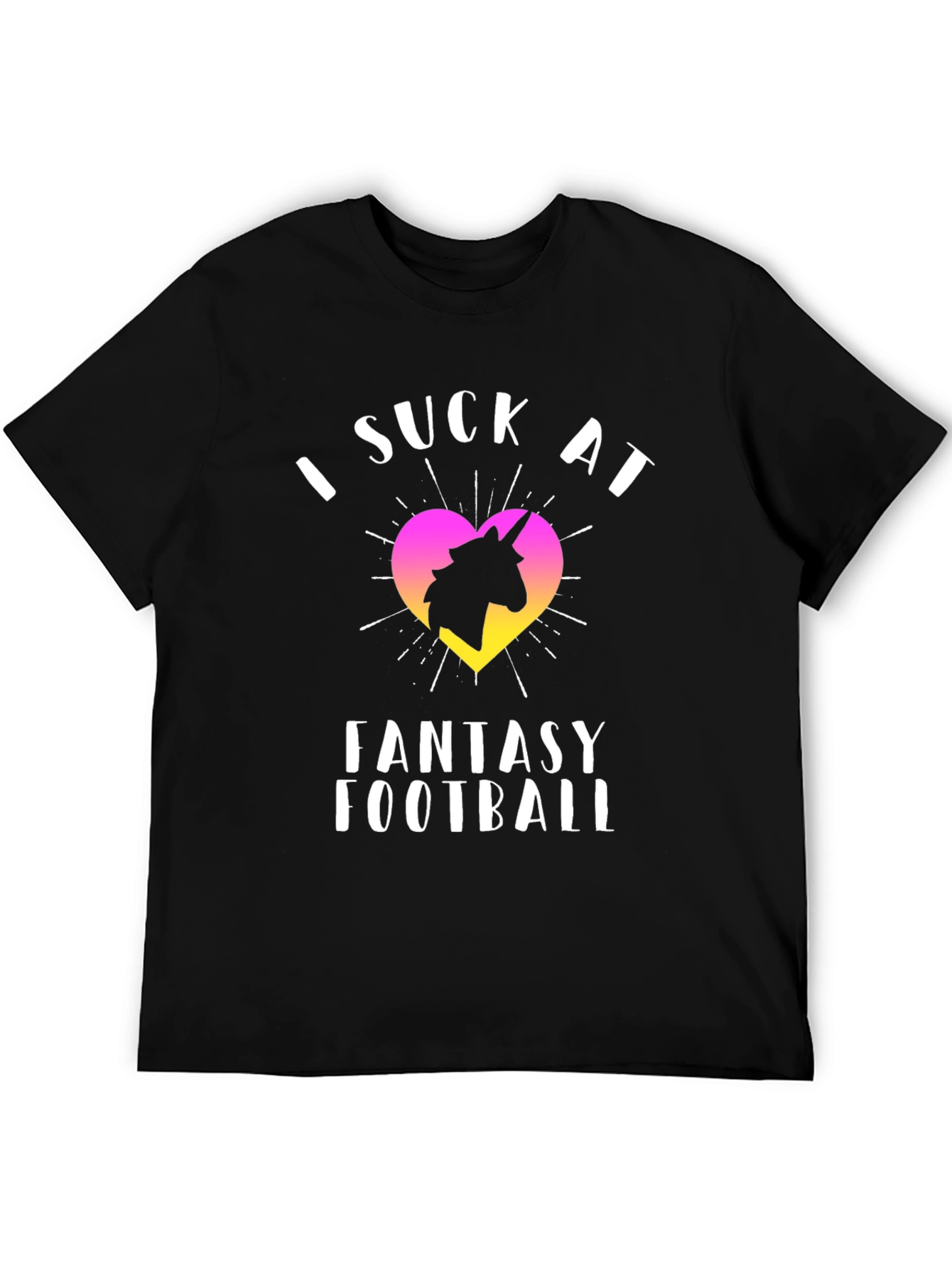 I Suck At Fantasy Football Unicorn T-Shirt
